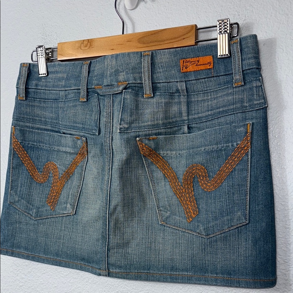Vintage Y2K Citizens Of‎ Humanity Denim Mini Skirt